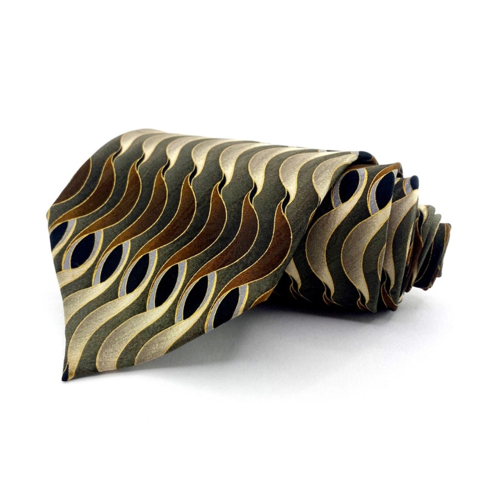 Mosaic Tie Silk Multi-Color Abstract Pattern